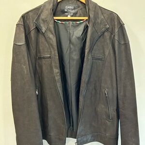 NWOT Claudio Iacovelli men’s genuine leather jacket size 44